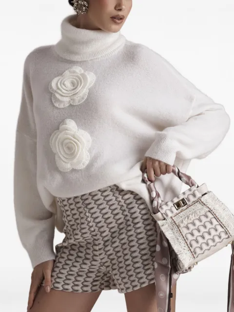 PHO FIRENZE rose turtleneck sweater