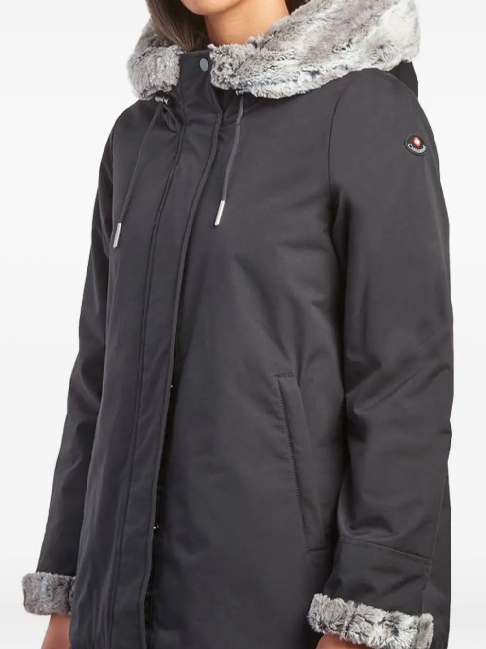 Canadiens faux-fur hooded jacket | Oversized Jackets | Image 2