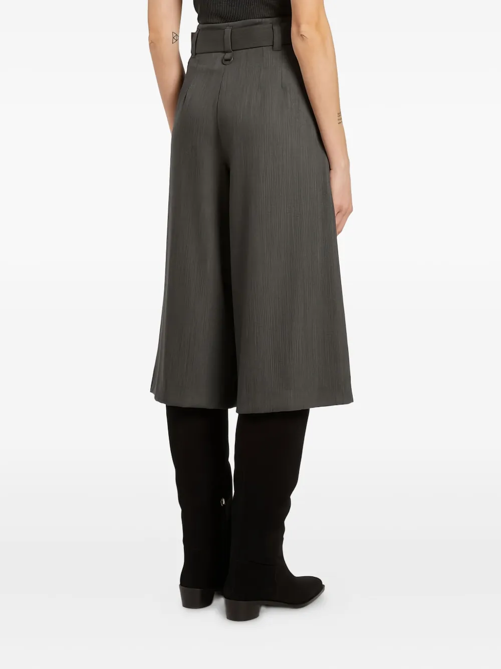 Marella pleated belted culottes - Grijs