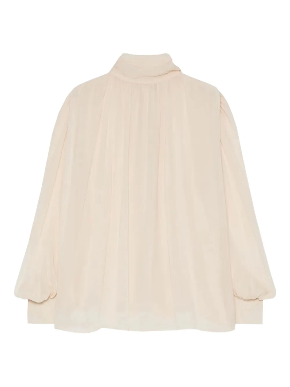 Marella bow-neck balloon-sleeve blouse | Neutrals | Image 1