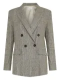 Marella double-breasted checked blazer - Grey