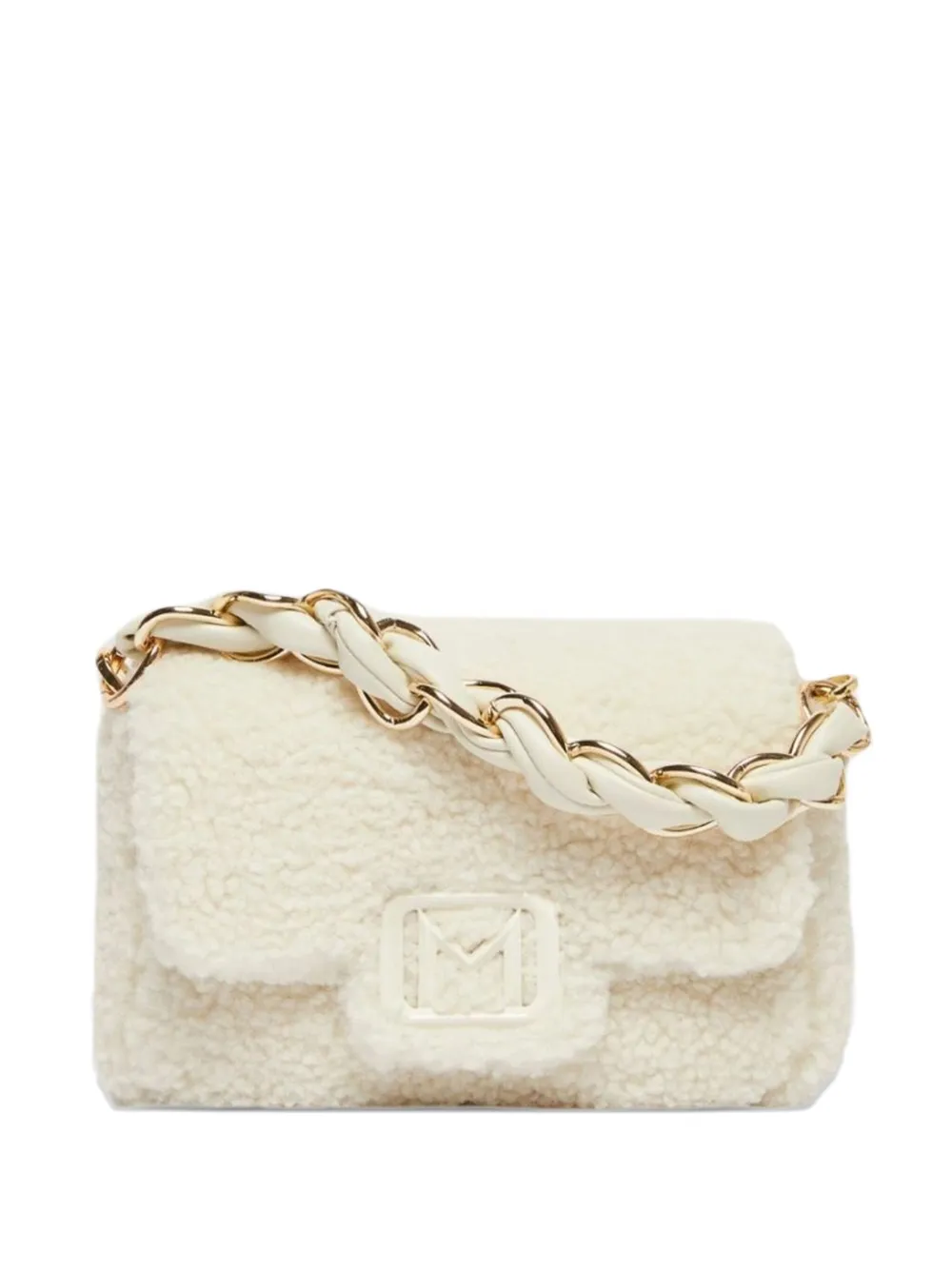 Marella Small Le Muse Braided-chain Shoulder Bag In White