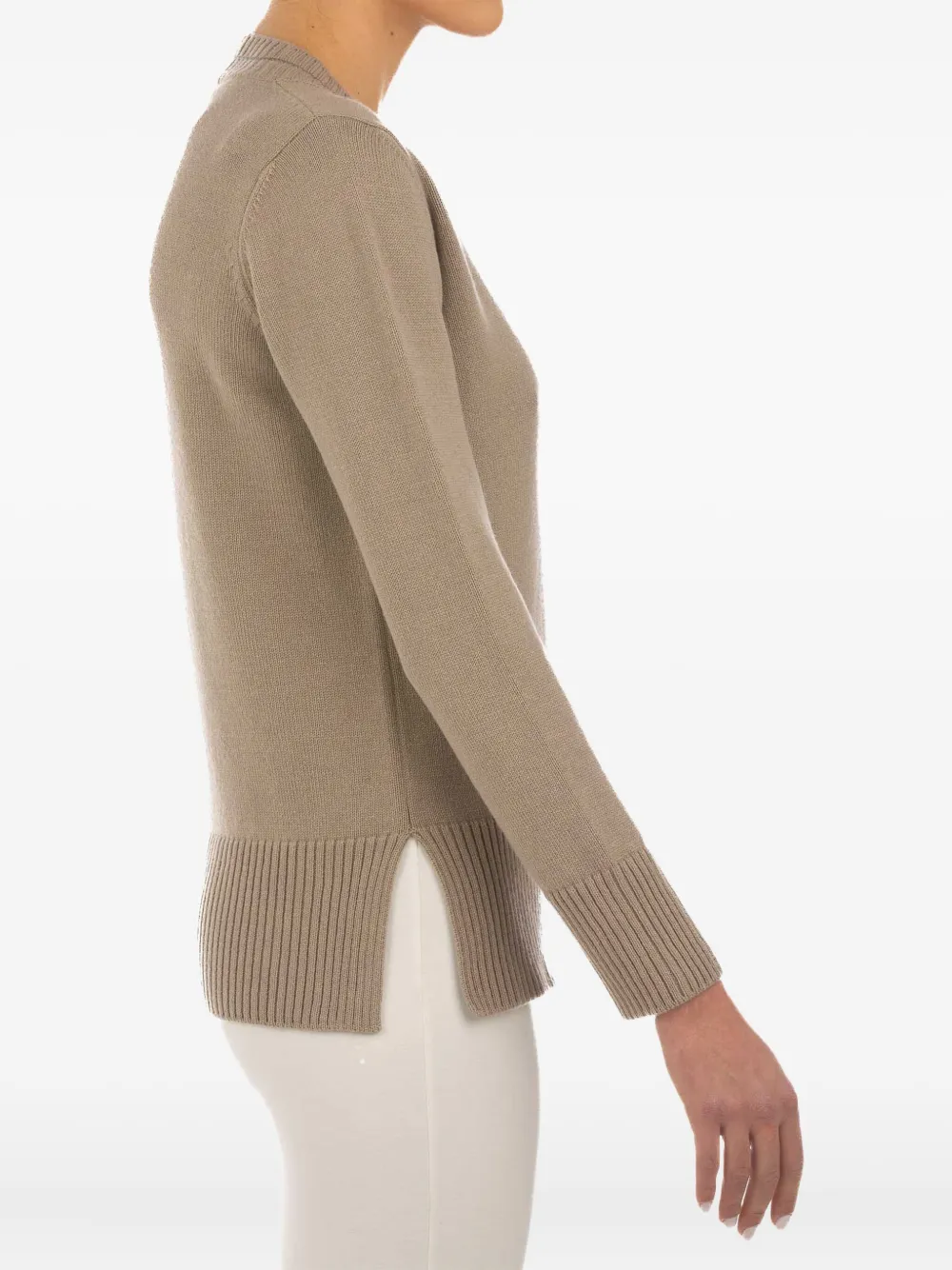 Le Tricot Perugia V-neck wool sweater | Knitted Sweaters | Image 2