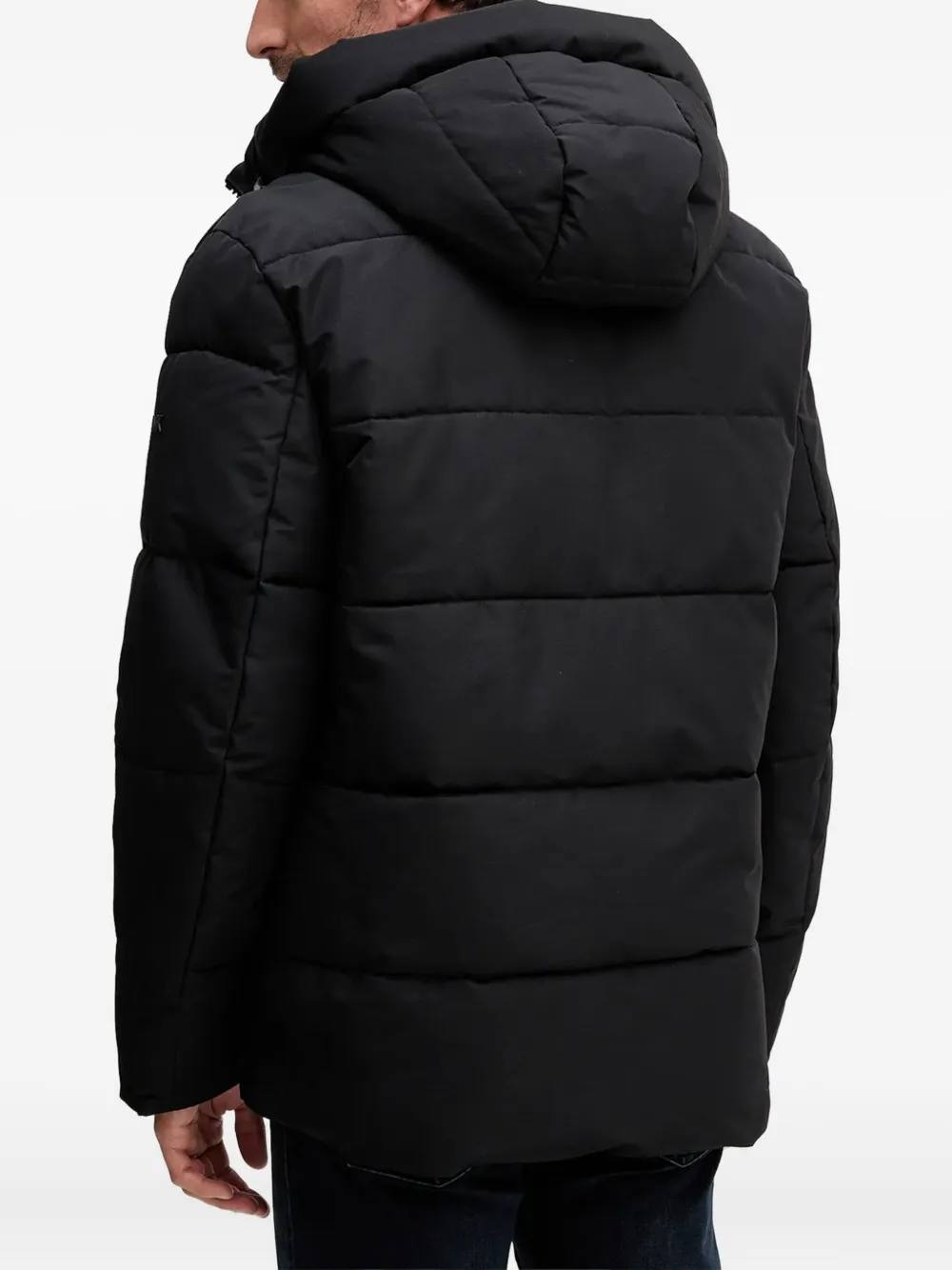 Michael Kors Long-sleeved Down Jacket In Black