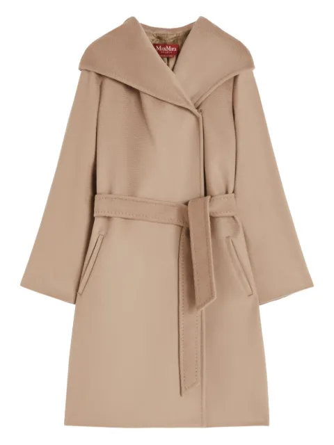 Max Mara hooded belted coat