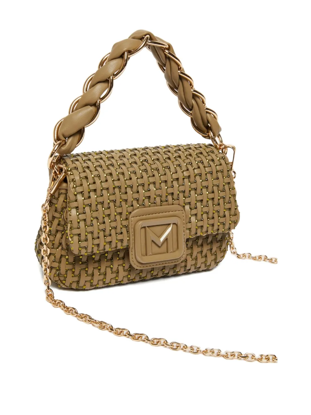 Marella small Le Muse braided shoulder bag - Groen