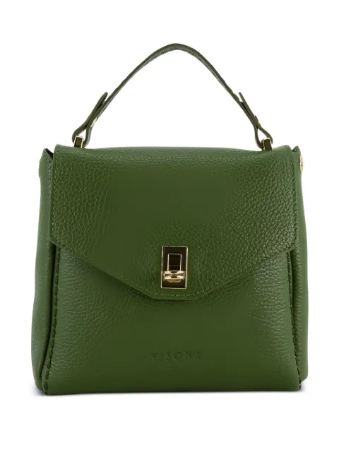 VISONA` turn-lock leather satchel