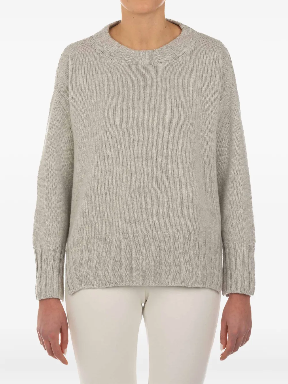 Le Tricot Perugia ribbed-hem wool sweater - グレー Le Tricot Perugia ribbed-hem wool sweater - グレー
