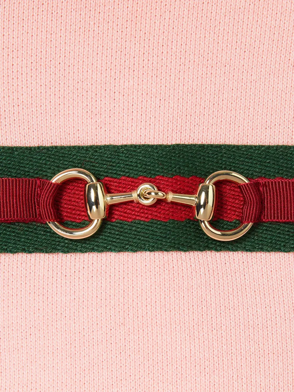 Gucci Kids Horsebit gestreepte hoodie Roze