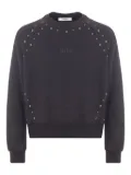 MSGM Kids gold-stud embellished sweatshirt - Black