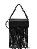 Marella chain-strap fringe-detail satchel bag - Black