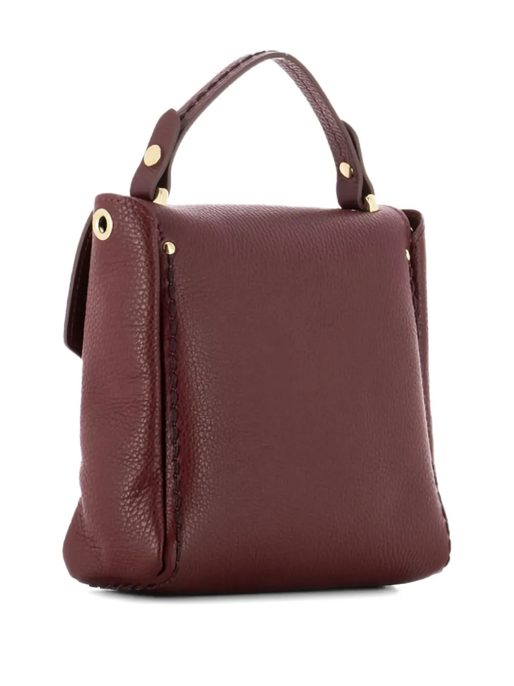 VISONA` twist-lock leather handbag - Rood