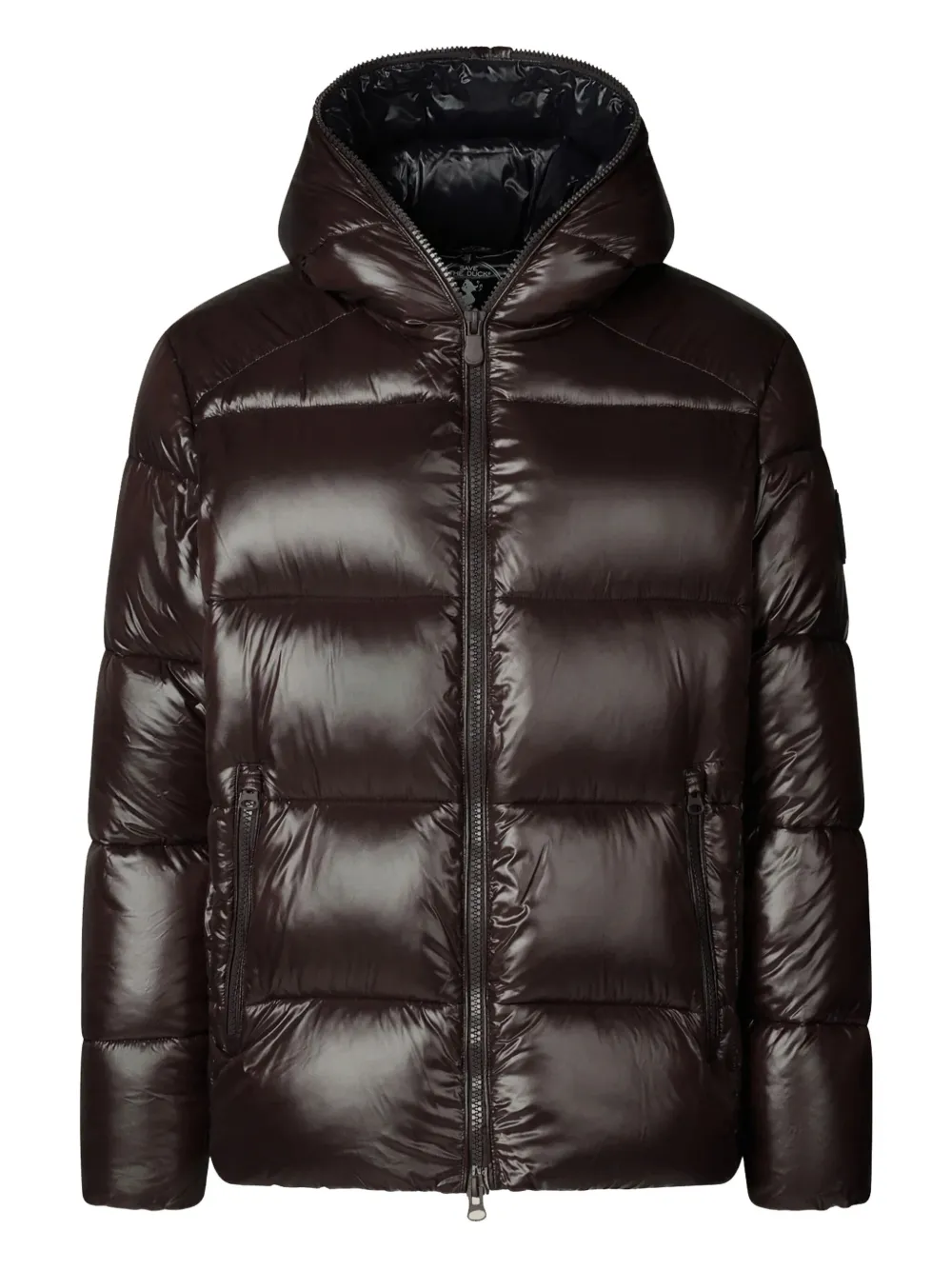 Save The Duck hooded quilted jacket - ブラウン Save The Duck hooded quilted jacket - ブラウン