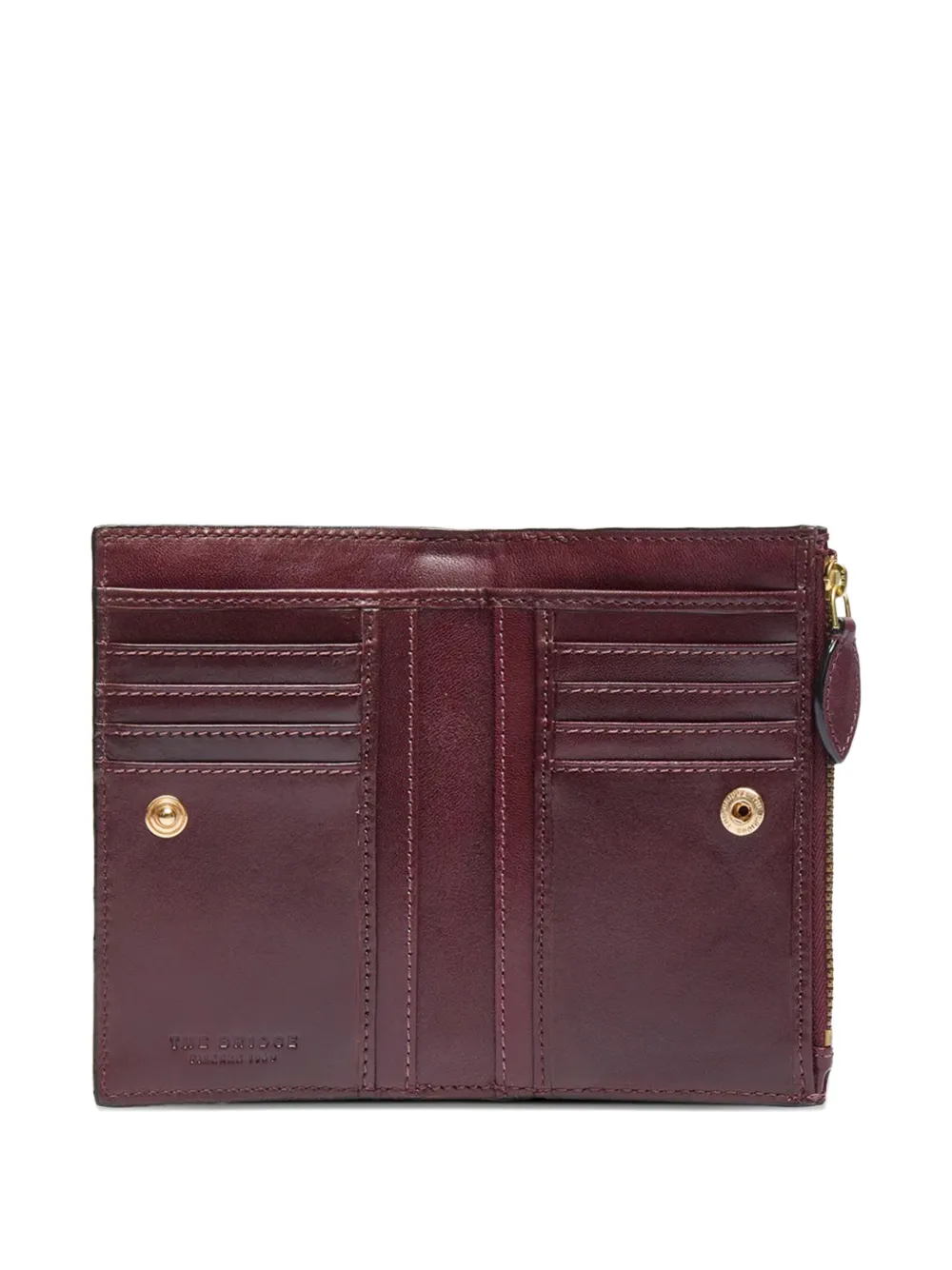 The Bridge Leather Wallet In Red