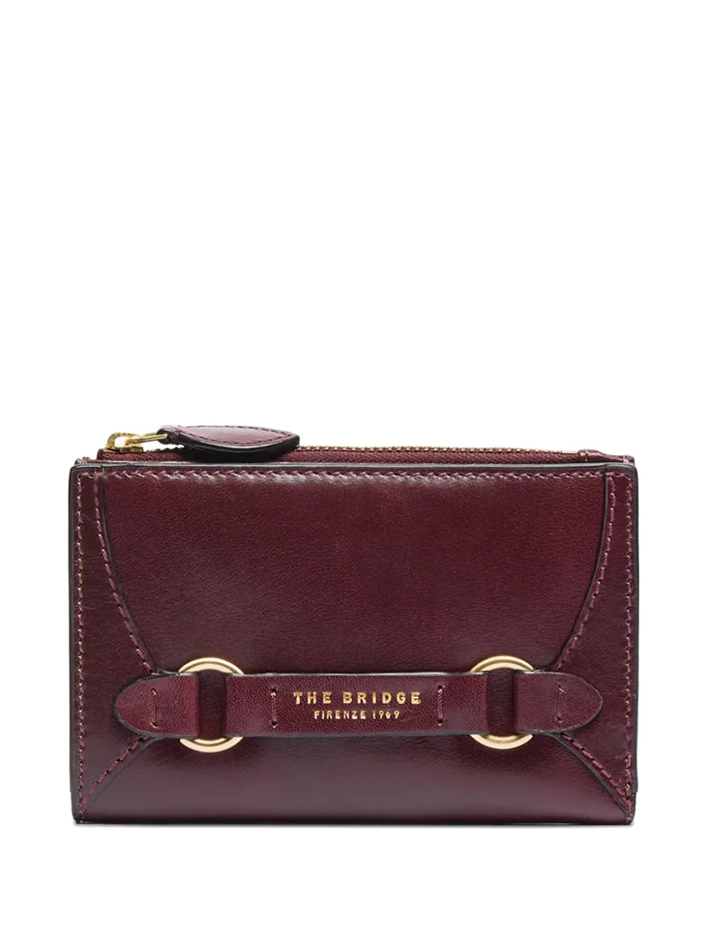 The Bridge Leather Wallet In Red