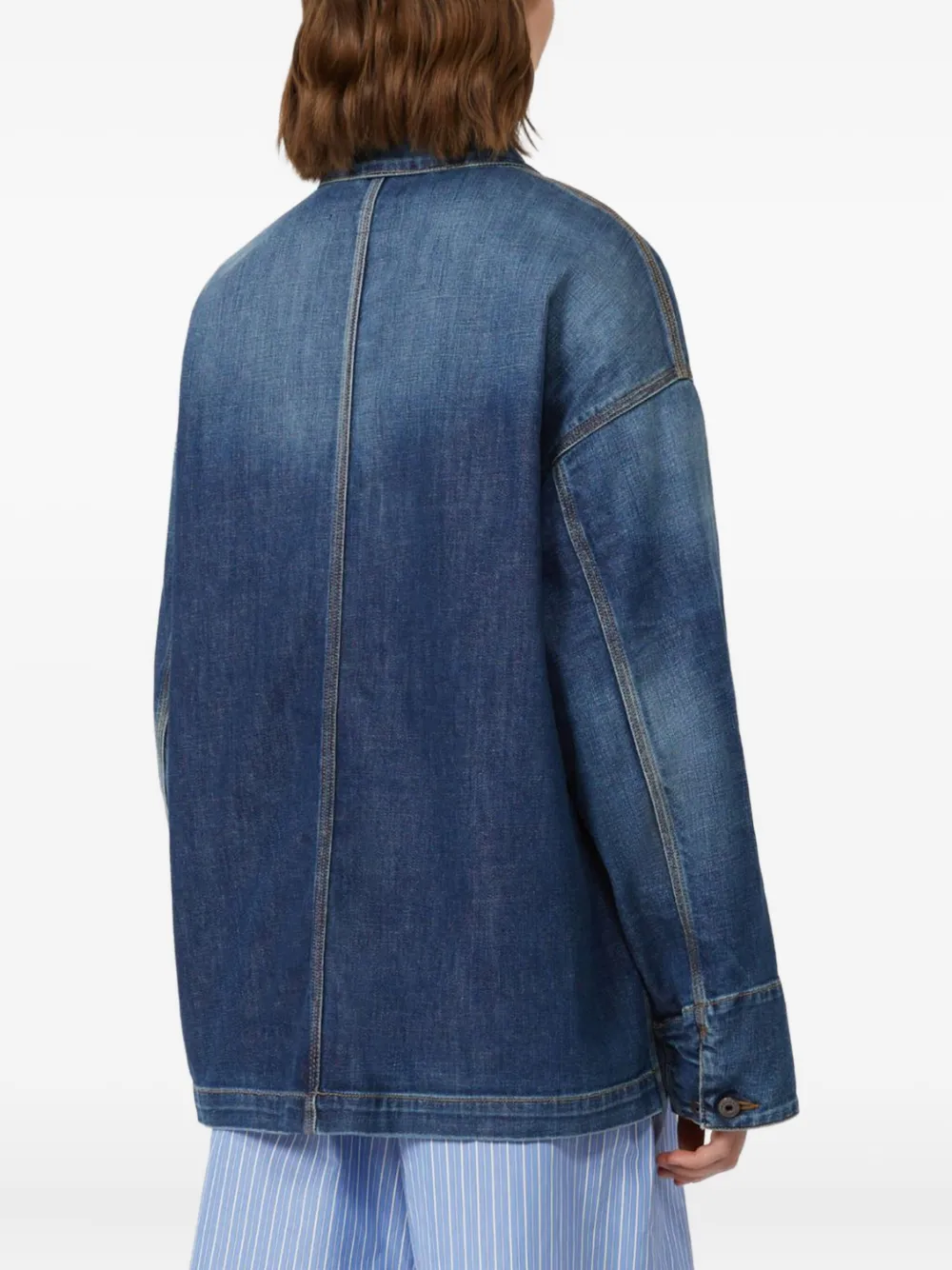 Weekend Max Mara Aligi Denim Jacket In Blue