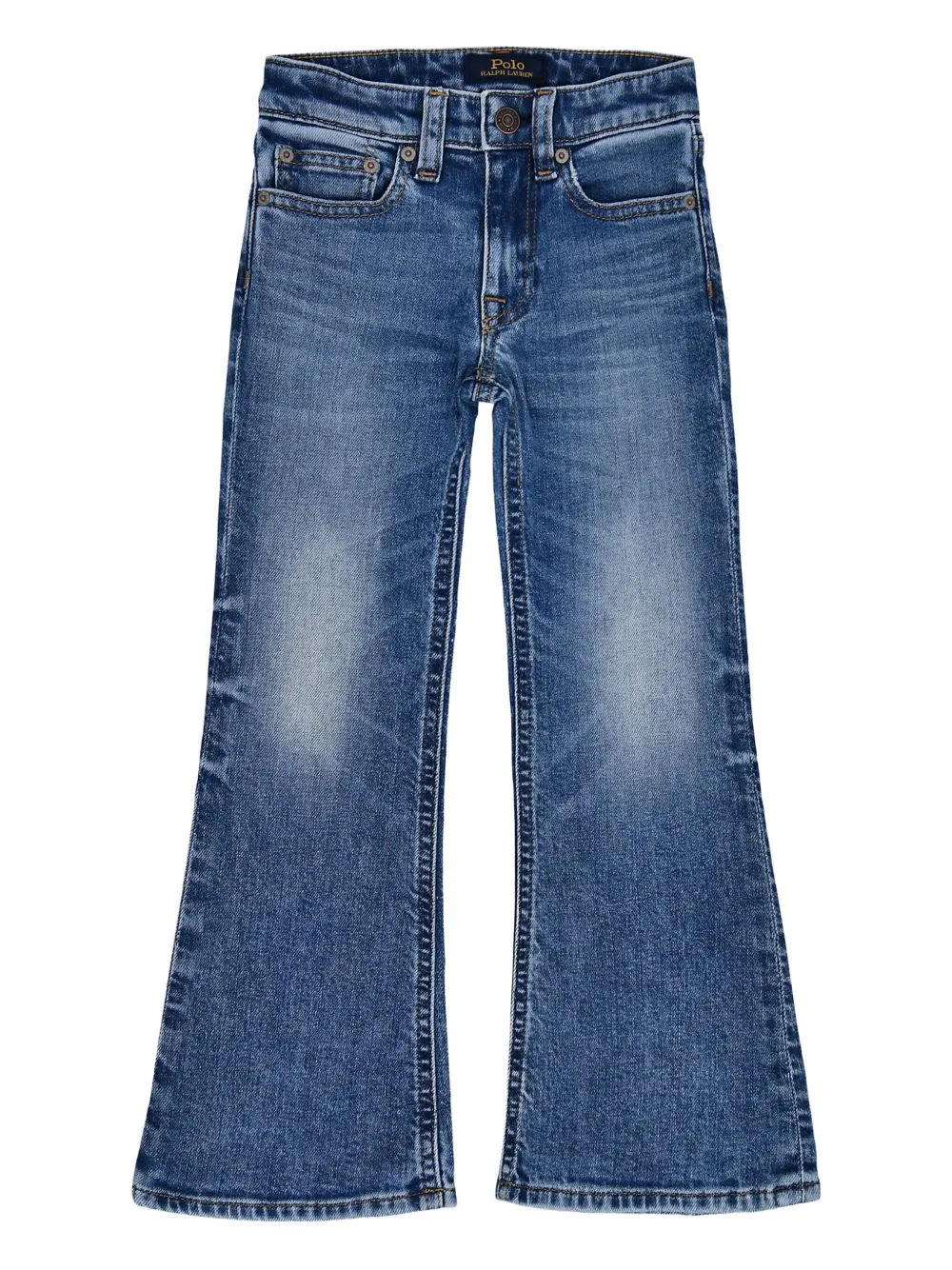 POLO RALPH LAUREN KIDS bell-bottom jeans - ブルー POLO RALPH LAUREN KIDS bell-bottom jeans - ブルー