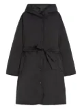 Weekend Max Mara hooded belted coat - Black