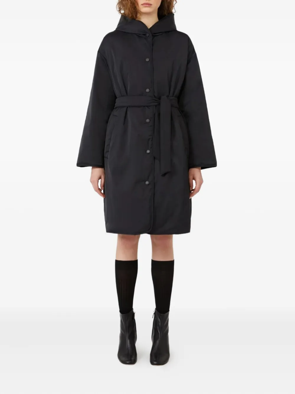 Weekend Max Mara hooded belted coat | Down Jackets | Image 2