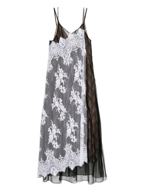Quetsche vestido sin mangas a capas