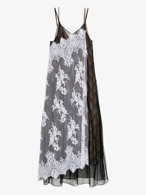 Quetsche layered-sleeveless dress