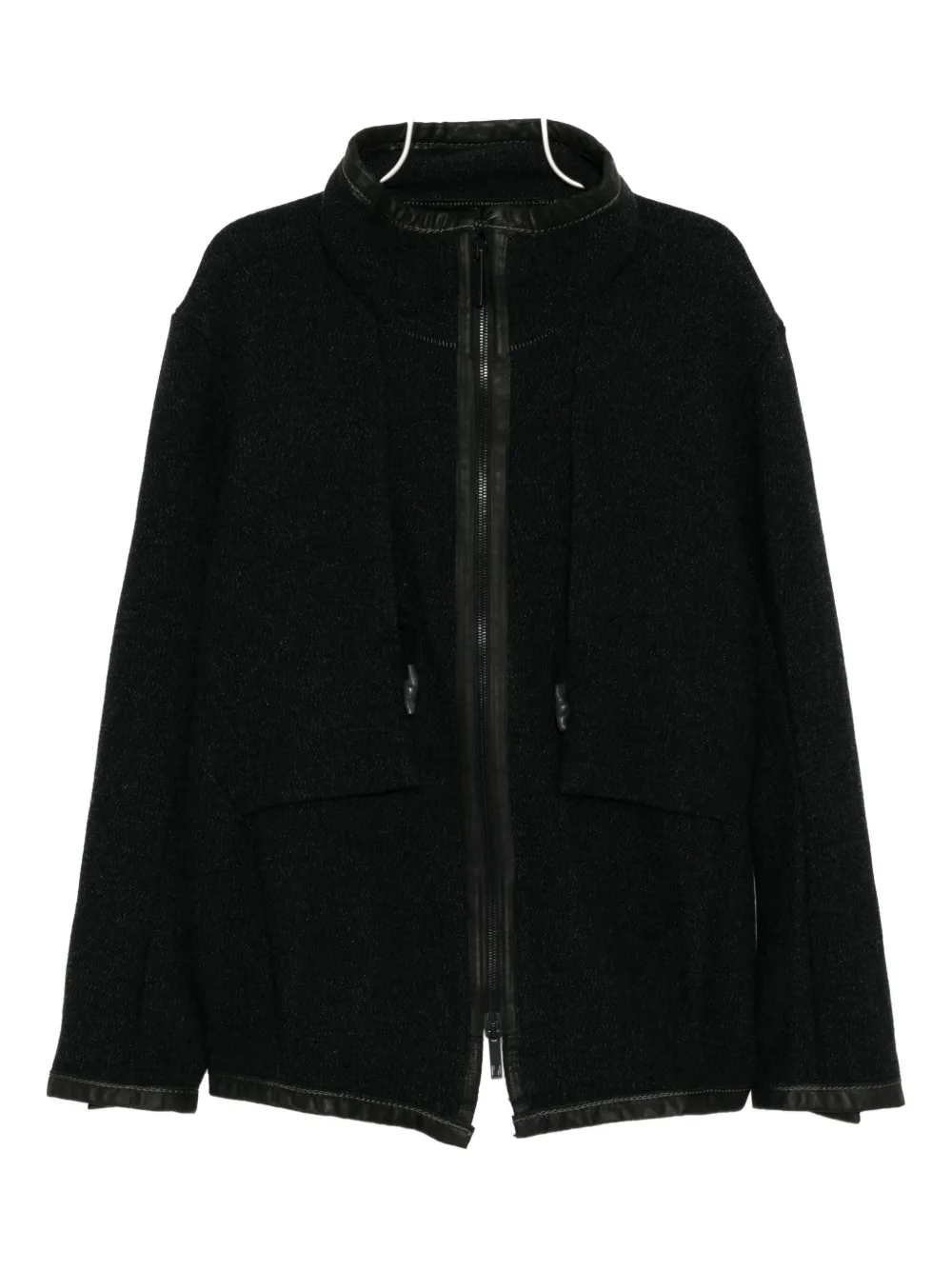 69 By Isaac Sellam Zip-up Jacket In Black