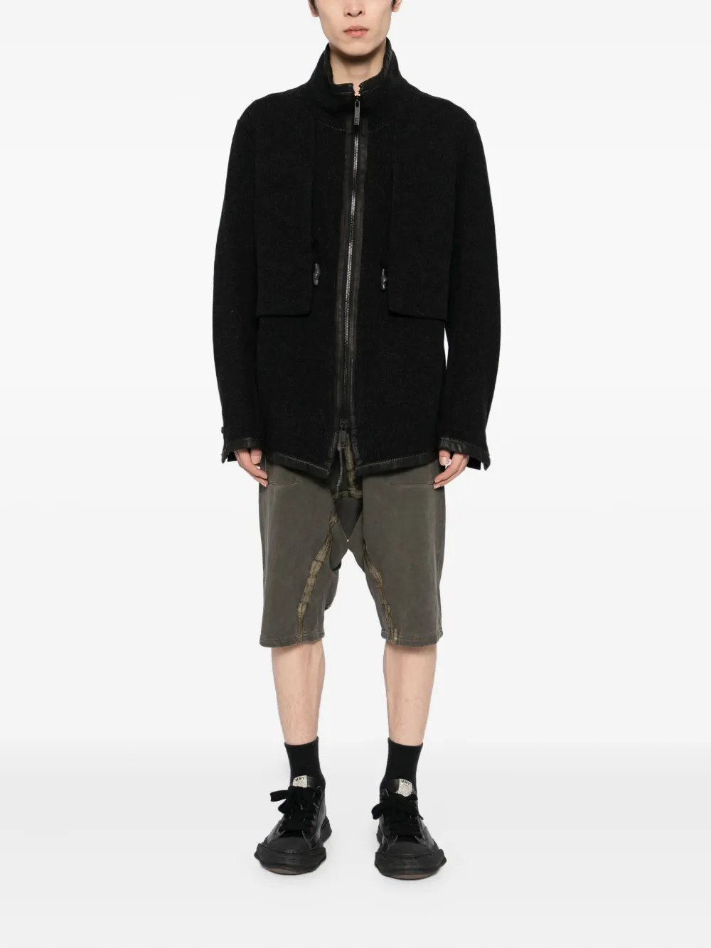 69 By Isaac Sellam Zip-up Jacket In Black