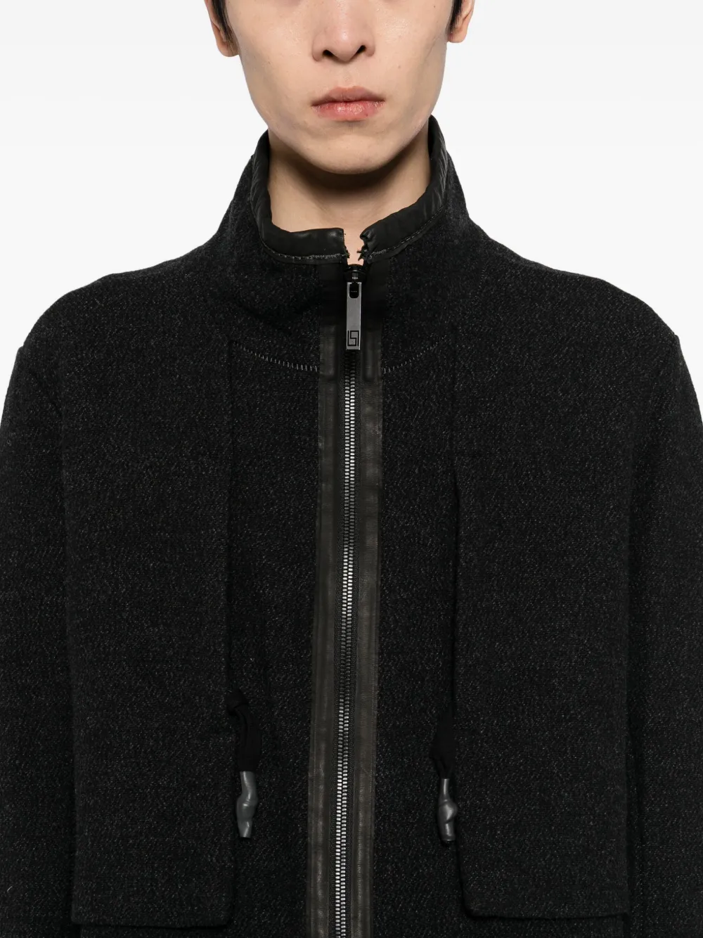 69 By Isaac Sellam Zip-up Jacket In Black