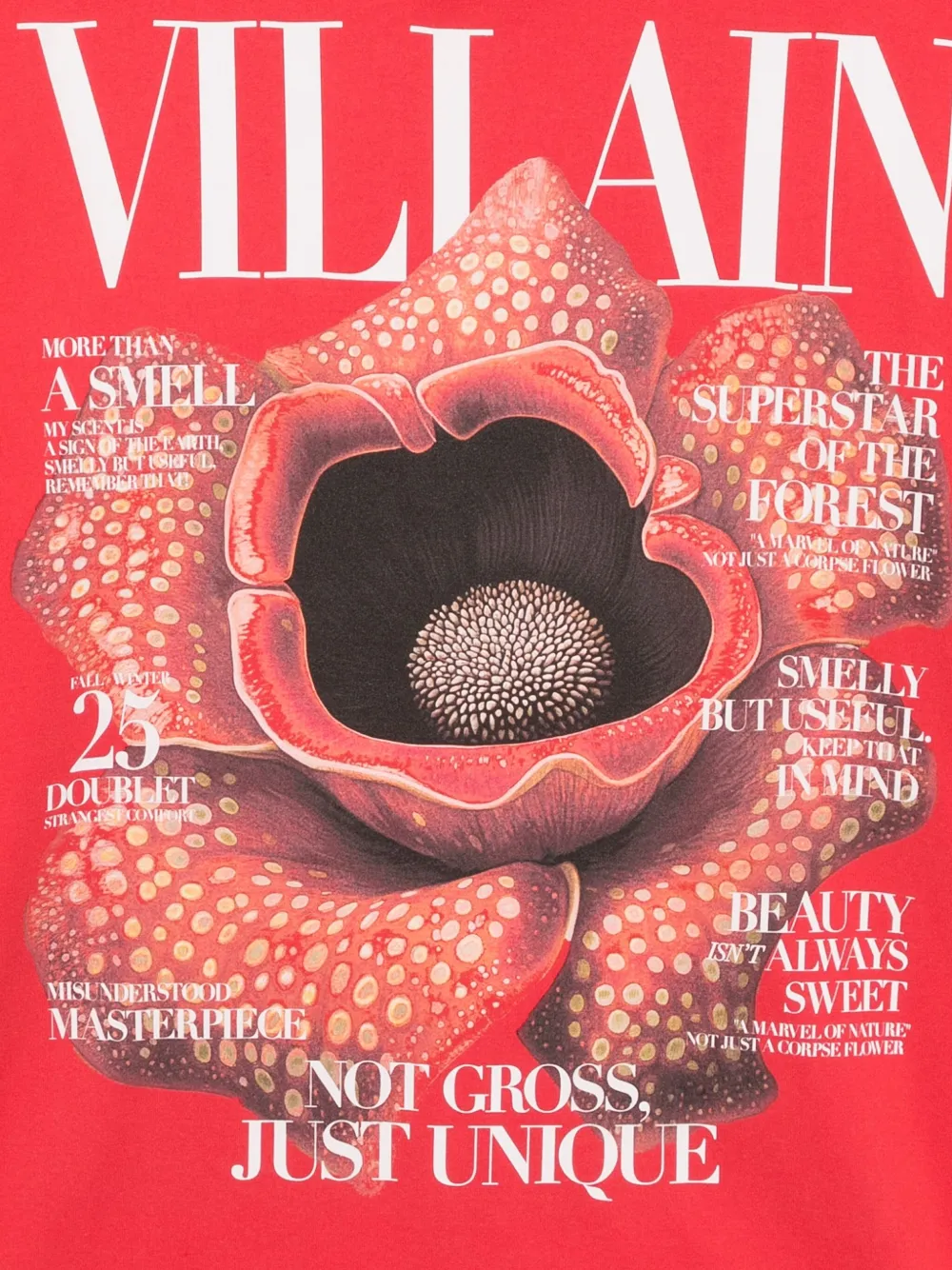 Doublet T-shirt met grafische print Rood