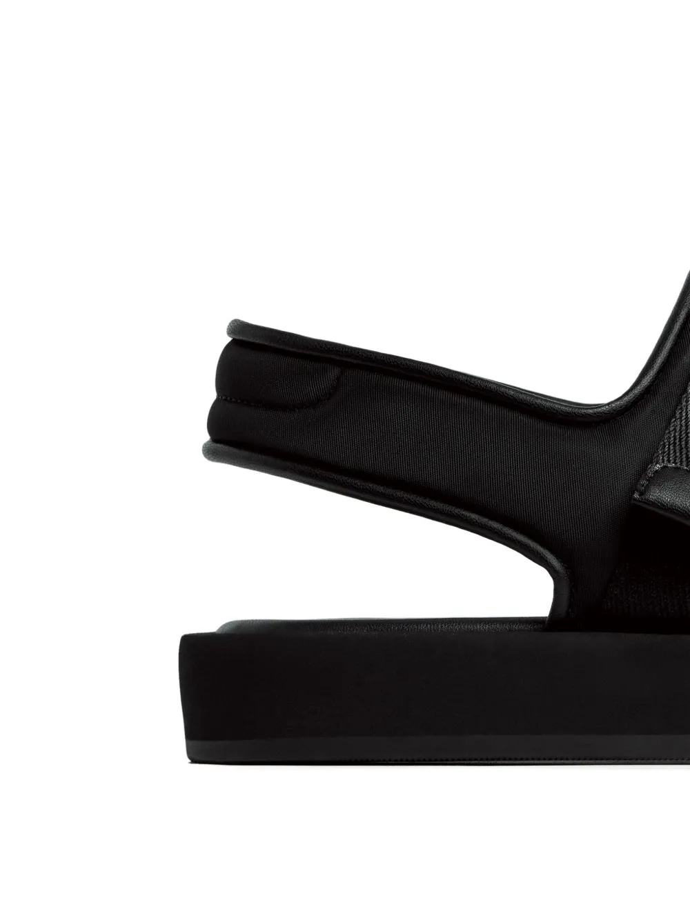 12 Storeez Velcro Strap Sandals In Black