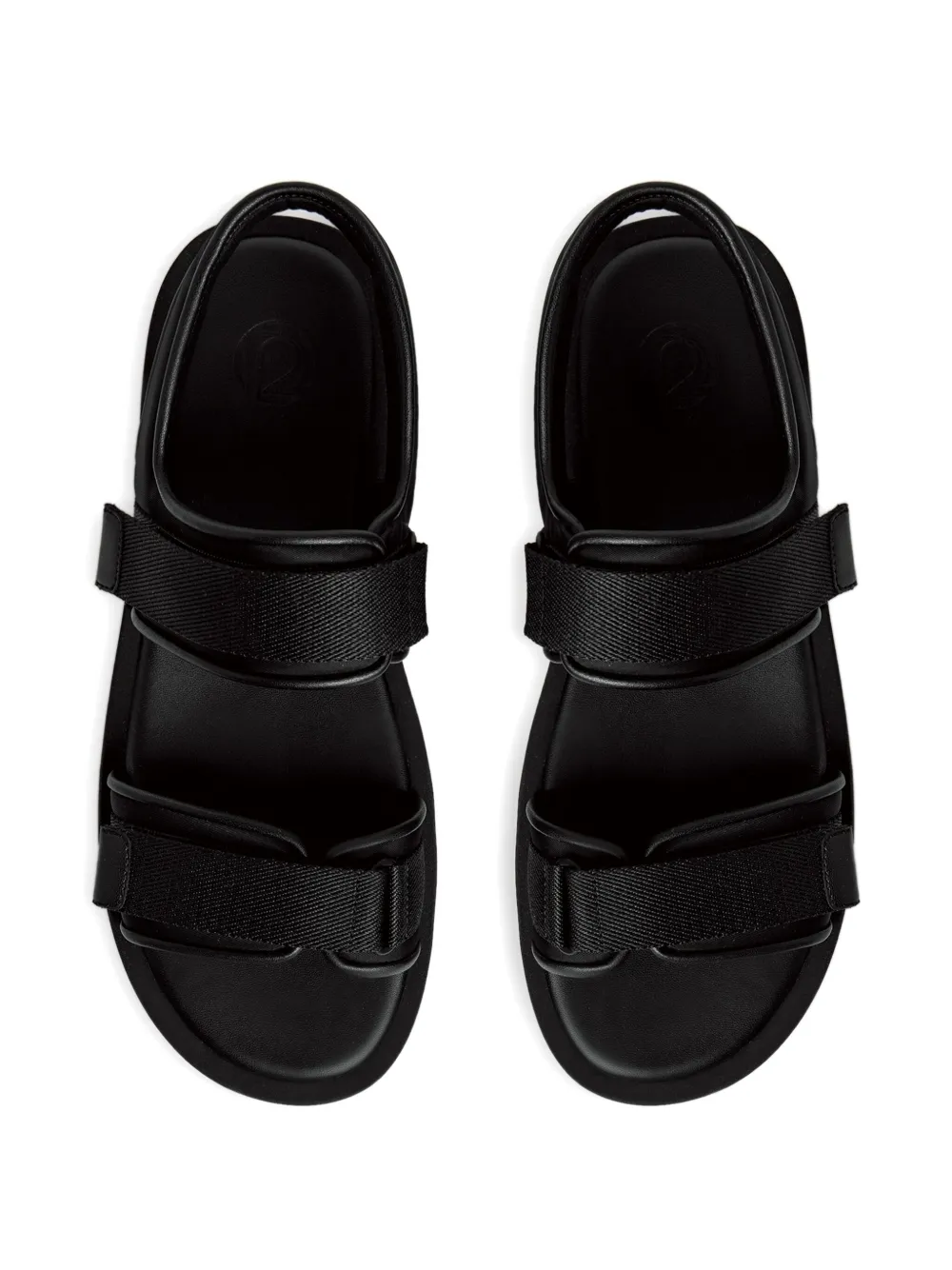12 STOREEZ touch-strap sandals Black