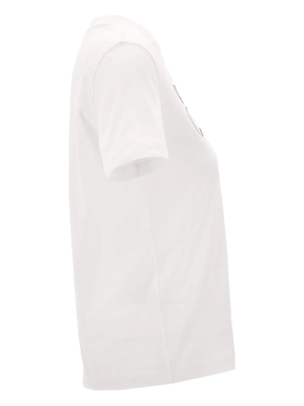 Versace Jeans Couture Logo Front Crewneck Tee In White