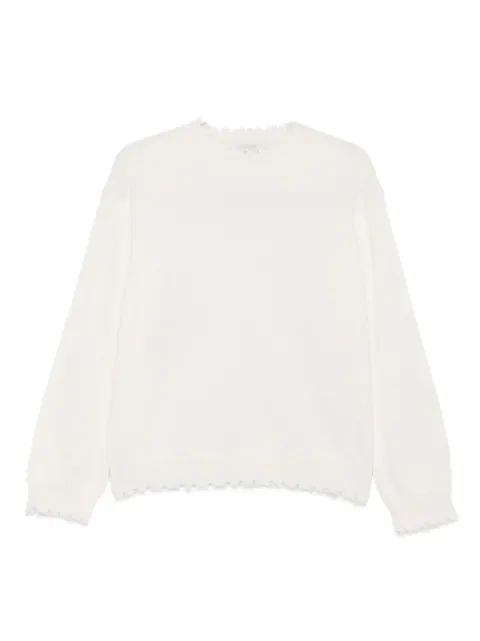 Antonelli frayed-hem round-neck sweater