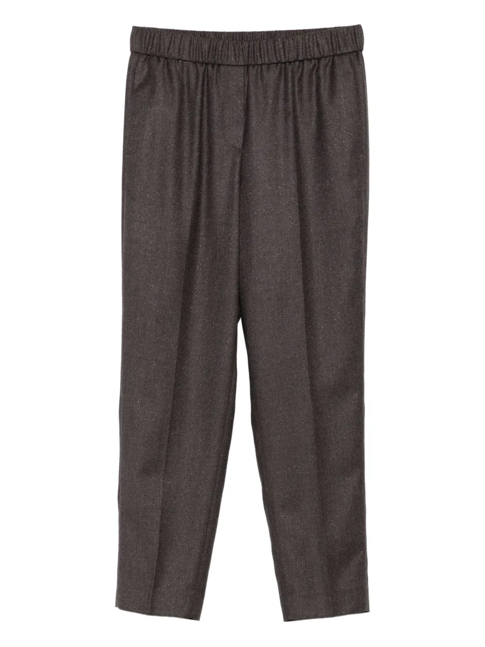 Peserico Elastic-waist Trousers In Black