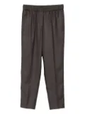 Peserico elastic-waist trousers - Brown