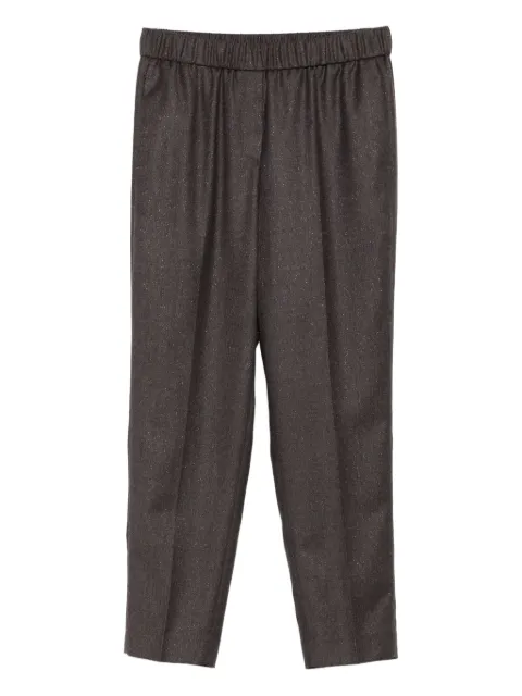 Peserico elastic-waist trousers