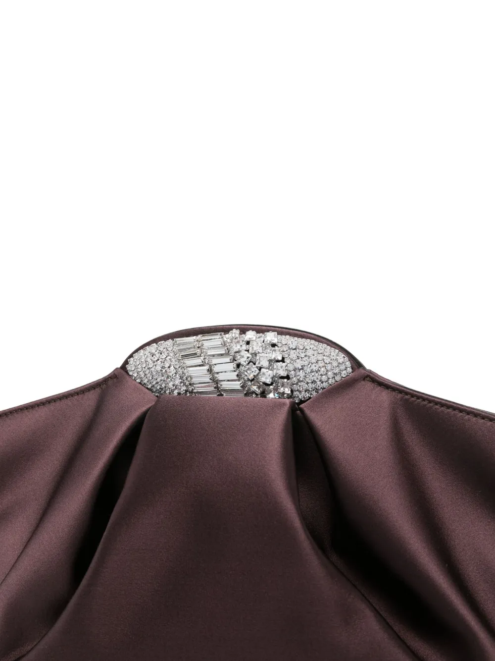 Giuseppe Zanotti Crystal-embellished Silk Clutch In Purple