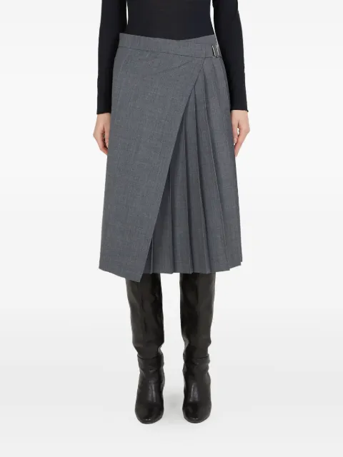 True Royal pleated wrap skirt
