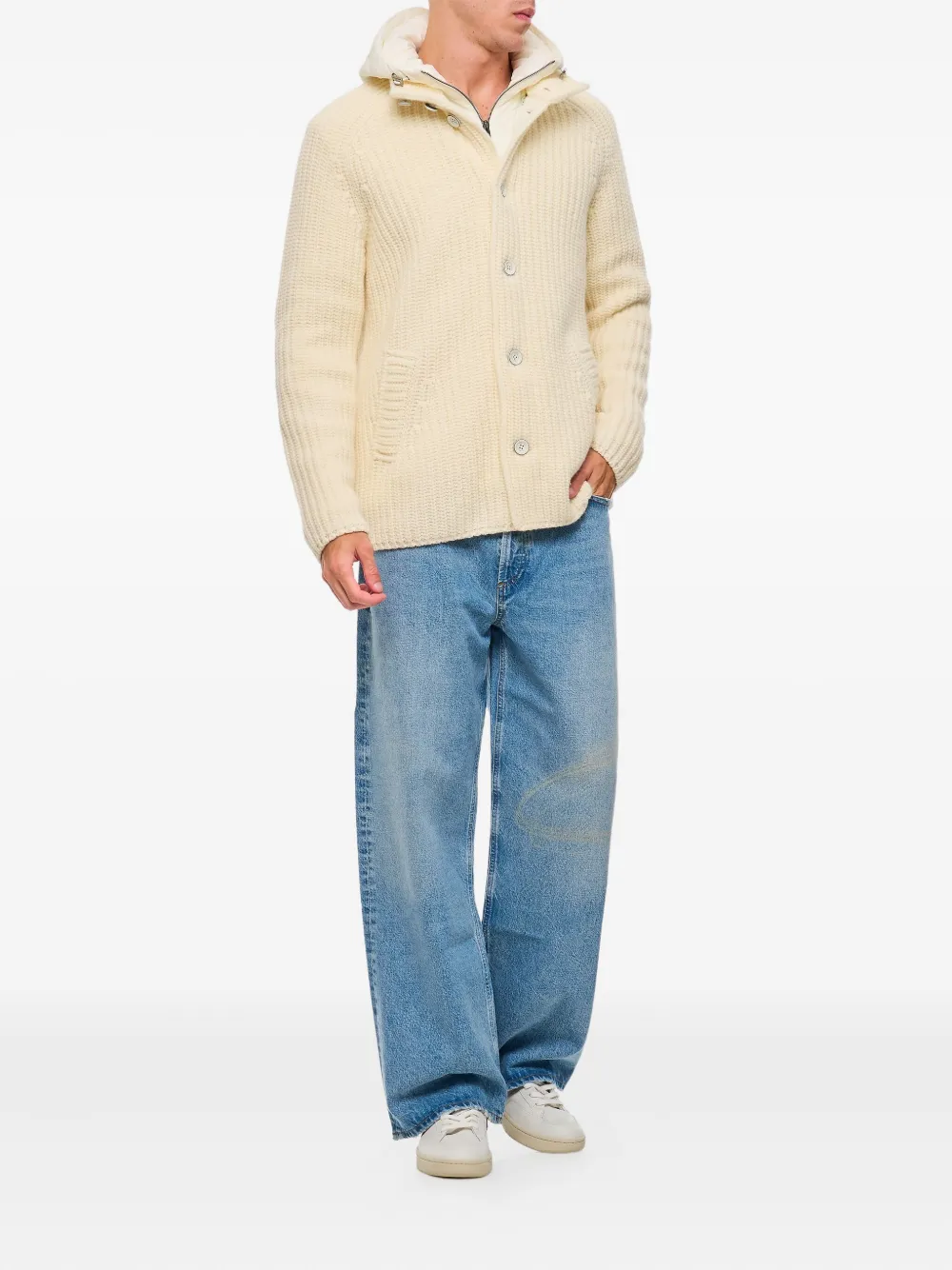 Herno hooded ribbed wool cardigan | Cardigans | Image 2