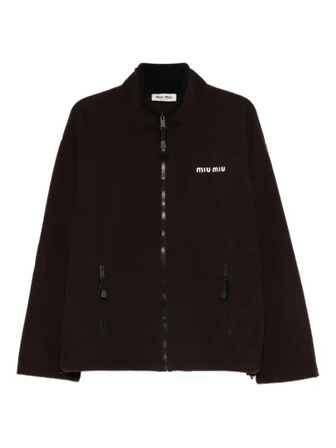 Miu Miu Fleecejacke mit Reißverschluss