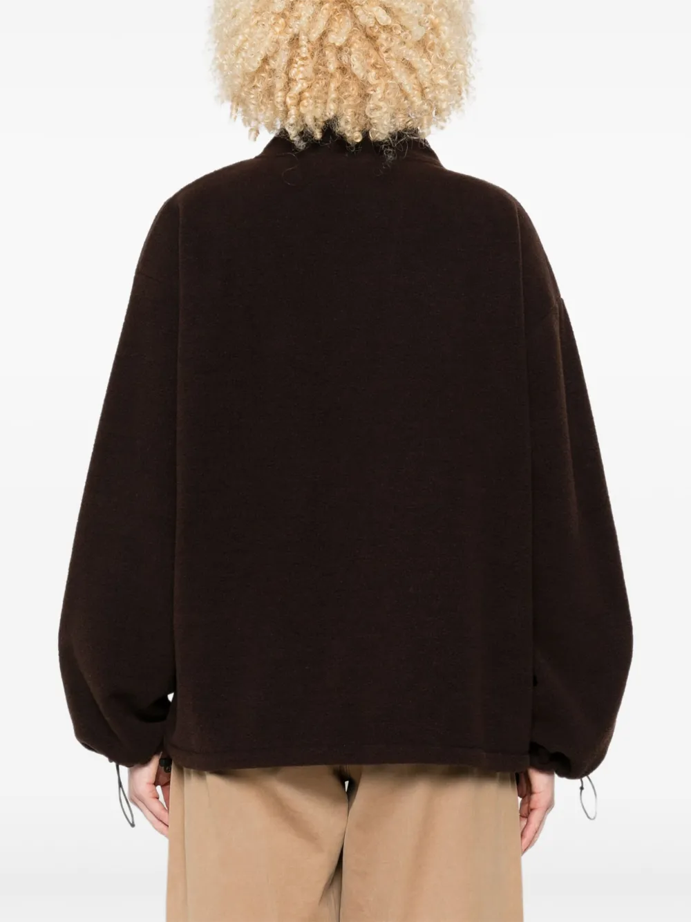 Miu Sweater met rits Bruin
