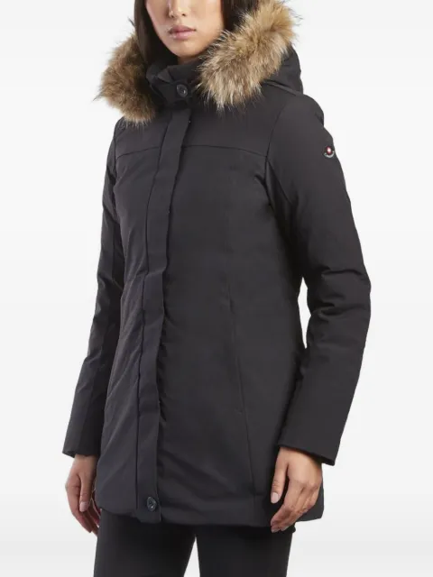 Canadiens fur-trimmed hooded coat