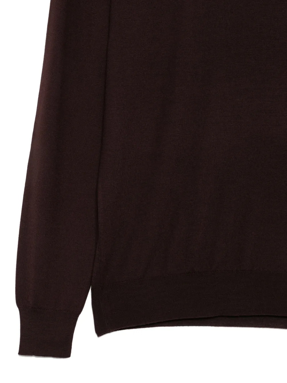 Mauro Ottaviani Turtleneck Wool Sweater In Burgundy