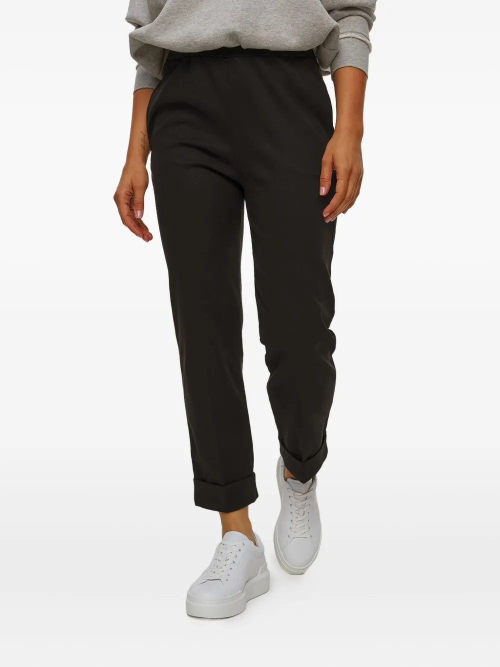 Deha Cuffed Trousers In Black