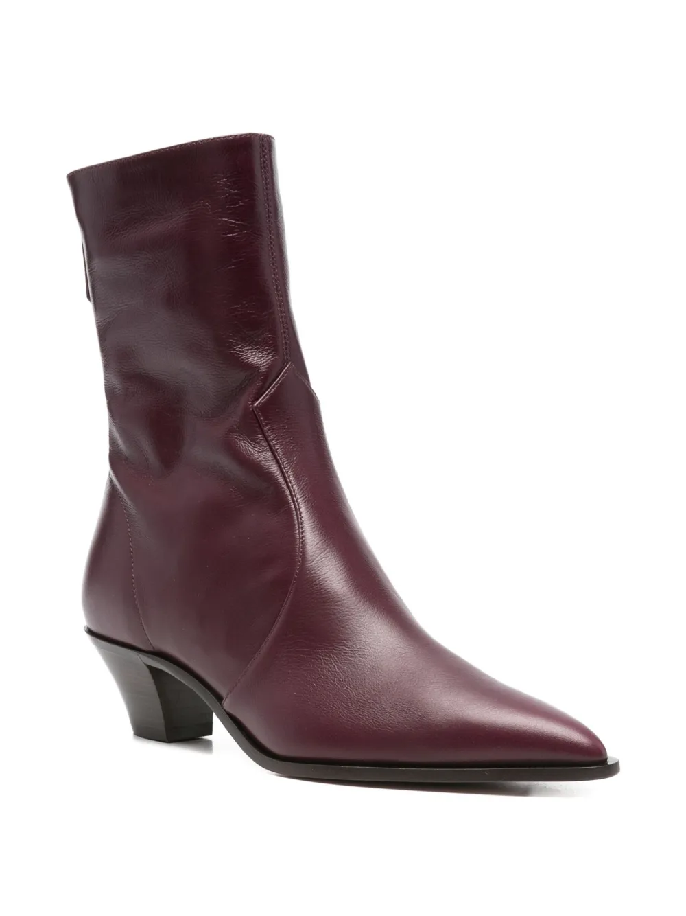 Aquazzura 450mm Pointed-toe Zip Boots In Red