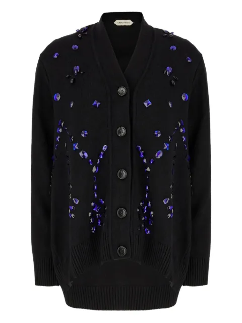 Alberta Ferretti crystal-embellished cardigan