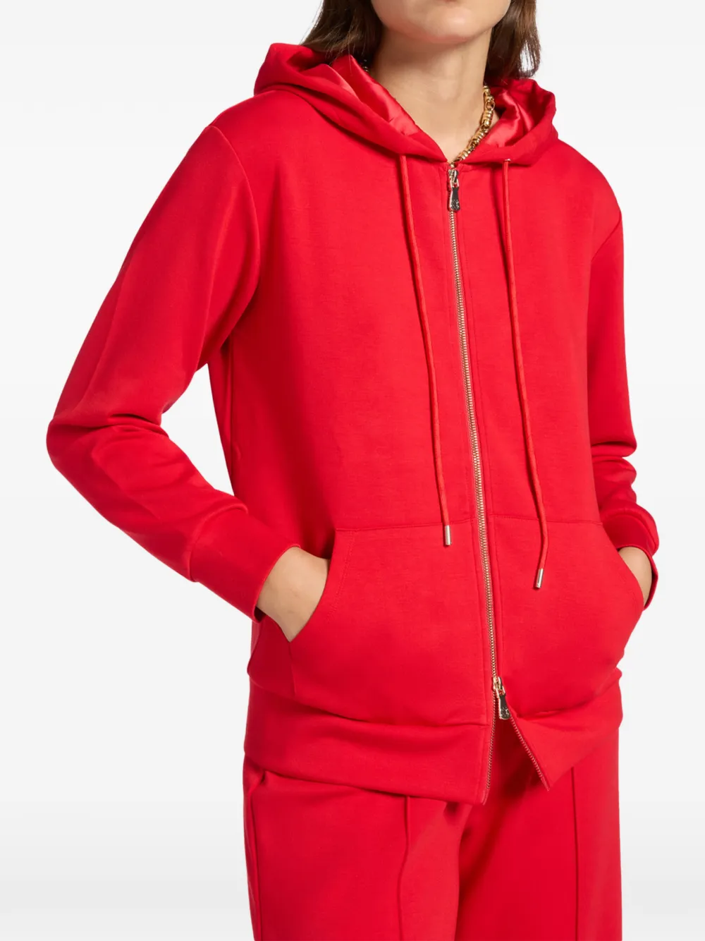 ELENA MIRO` zip hoodie - Rood