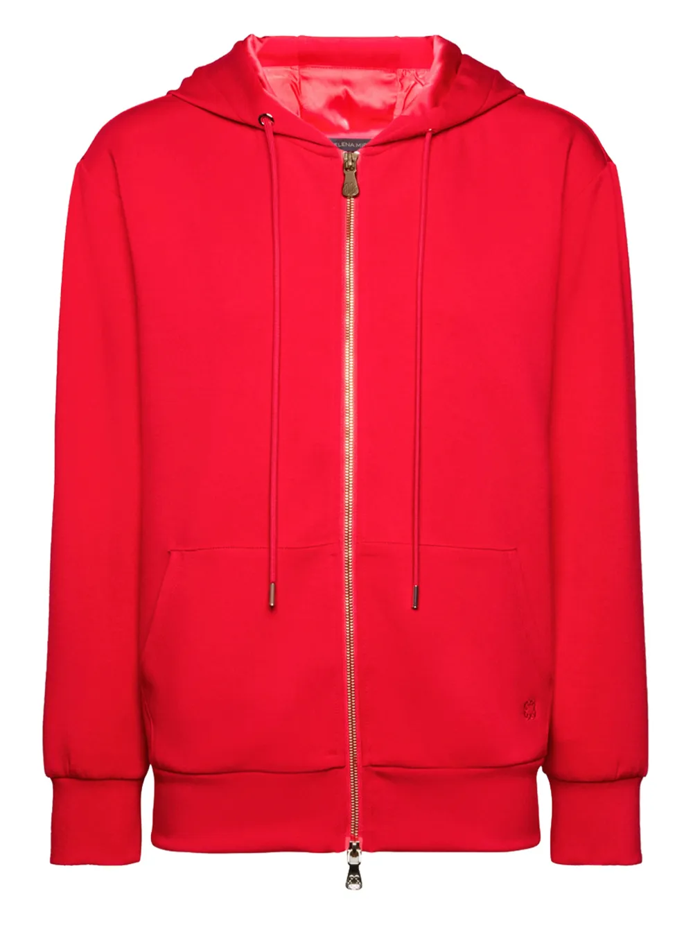 ELENA MIRO` zip hoodie - Rosso