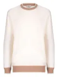 CONTE OF FLORENCE crew-neck wool jumper - Neutrals