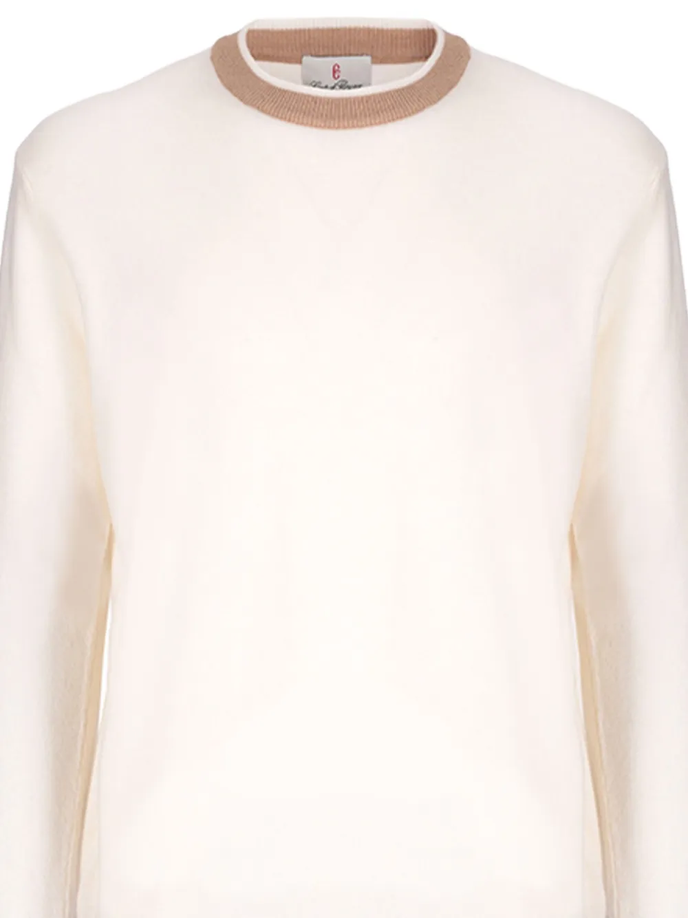 CONTE OF FLORENCE Wollen trui met ronde hals - Beige